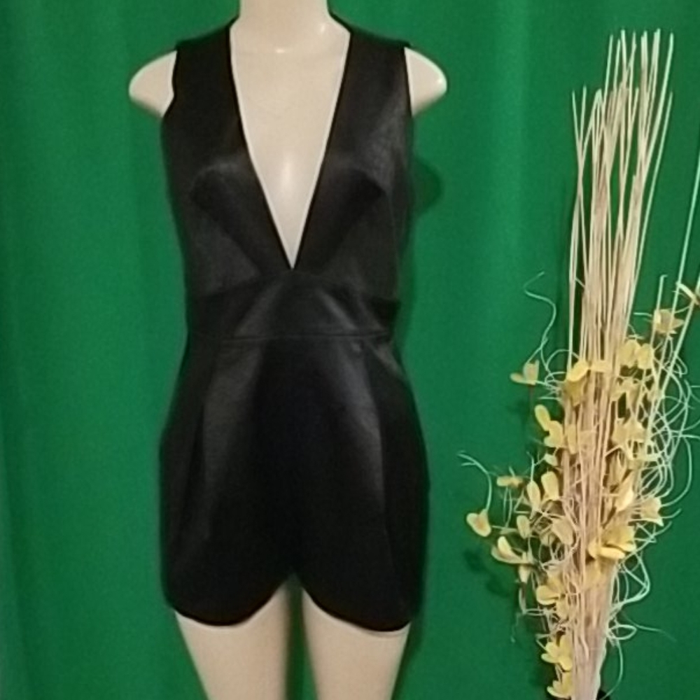 Topshop Black Romper
